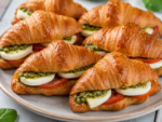 Мини кроасан с песто, моцарела и домат(40гр.)8бр